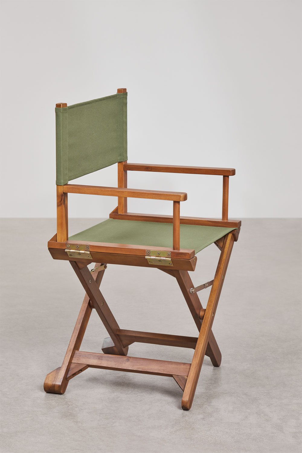 Pack de 2 chaises de réalisateur pliantes en bois d'acacia Ridley, image de la galerie 5028235