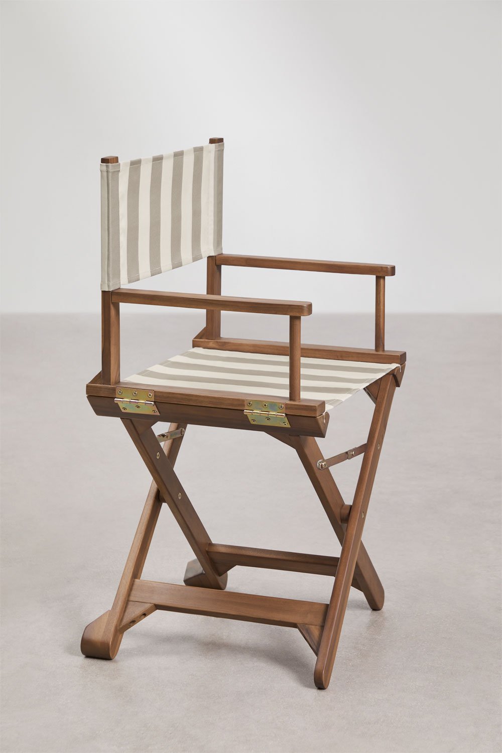 Pack de 2 chaises de réalisateur pliantes en bois d'acacia Ridley, image de la galerie 2
