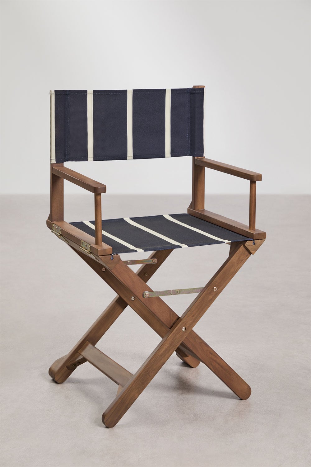 Pack de 2 chaises de réalisateur pliantes en bois d'acacia Ridley, image de la galerie 1