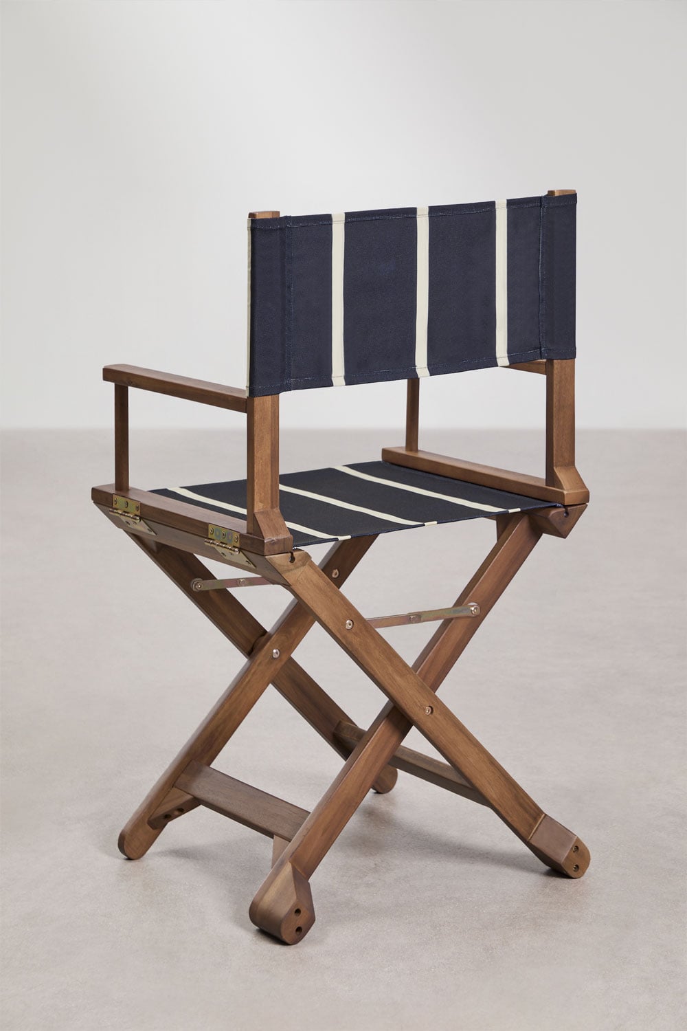 Pack de 2 chaises de réalisateur pliantes en bois d'acacia Ridley, image de la galerie 3
