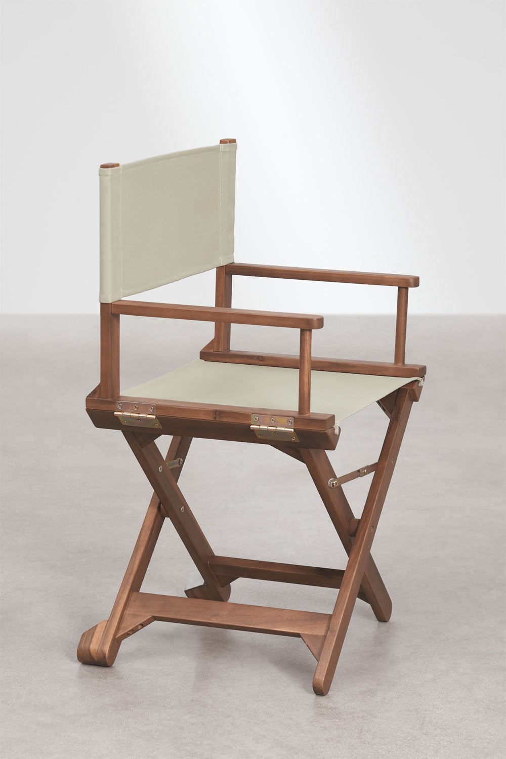 Pack de 4 chaises de réalisateur pliantes en bois d'acacia Ridley, image de la galerie 2