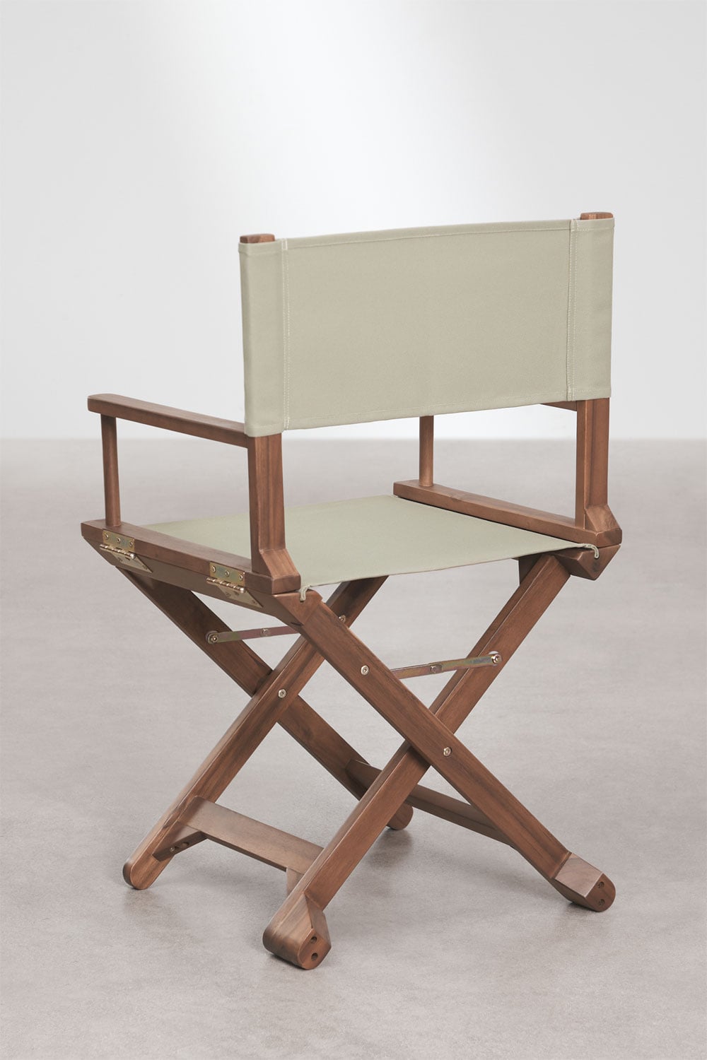 Pack de 4 chaises de réalisateur pliantes en bois d'acacia Ridley, image de la galerie 3