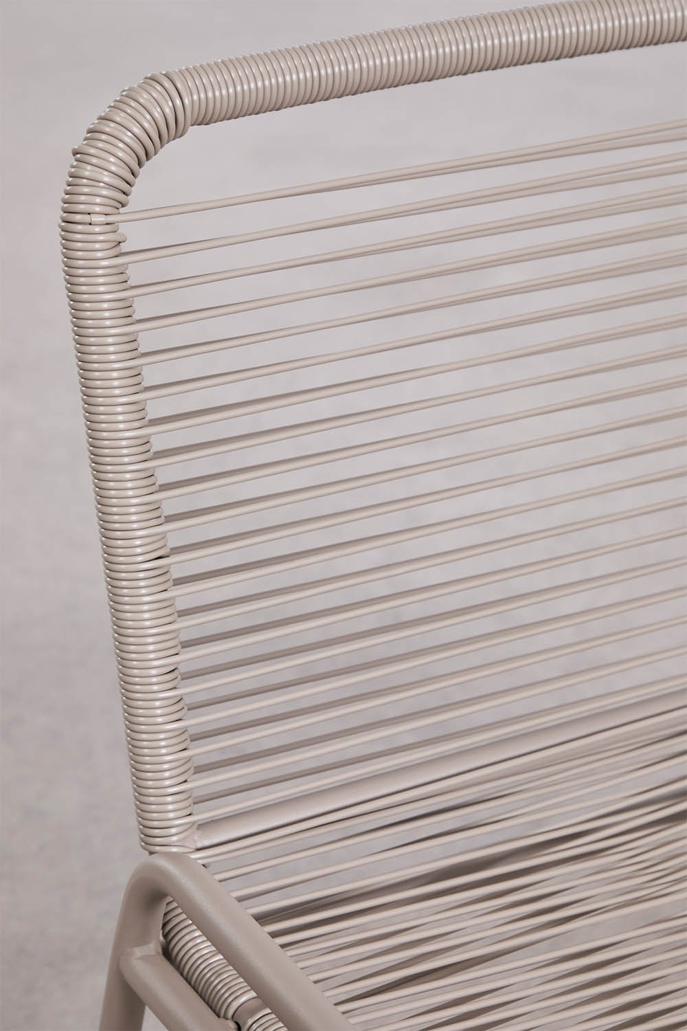 Chaise de jardin en acier et rotin Kuorin, image de la galerie 6