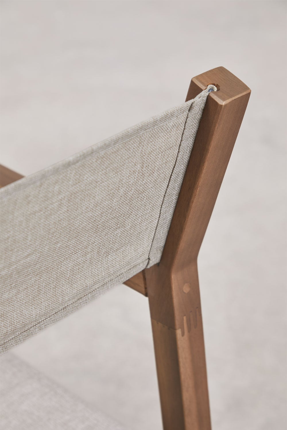 Pack de 4 chaises de réalisateur pliantes en bois d'acacia Rondonia, image de la galerie 5