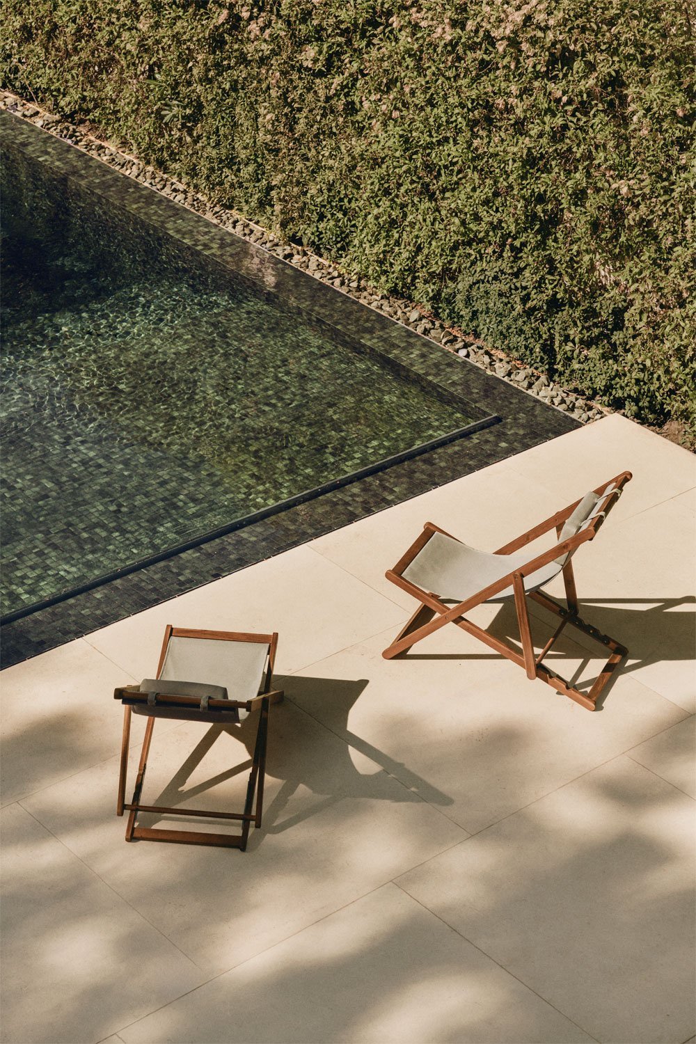 Hamaca pliante avec coussin en bois Kardis, image de la galerie 9