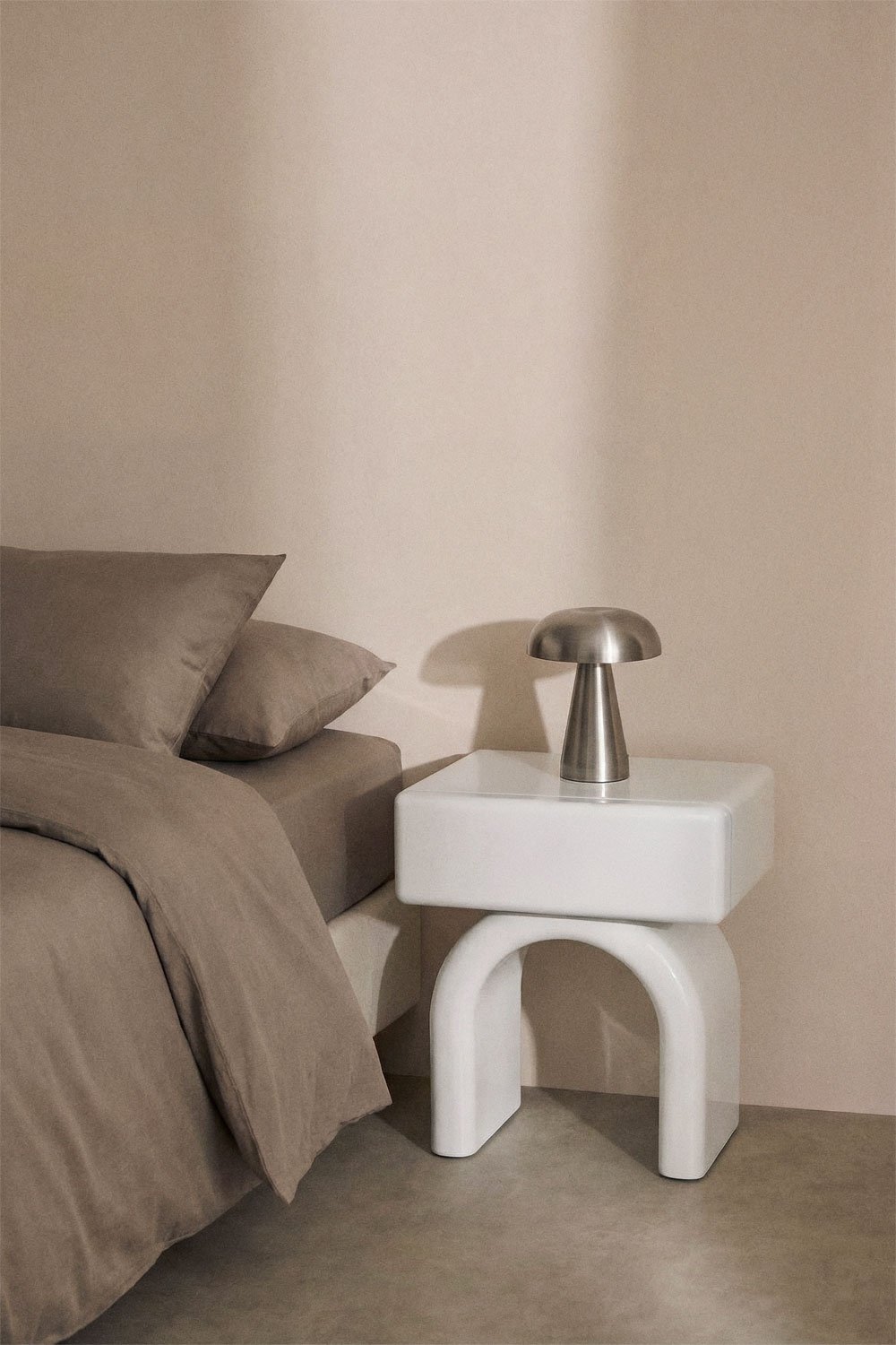 Pack de 2 tables de chevet rectangulaires 50x40 cm en MDF Volire, image de la galerie 1