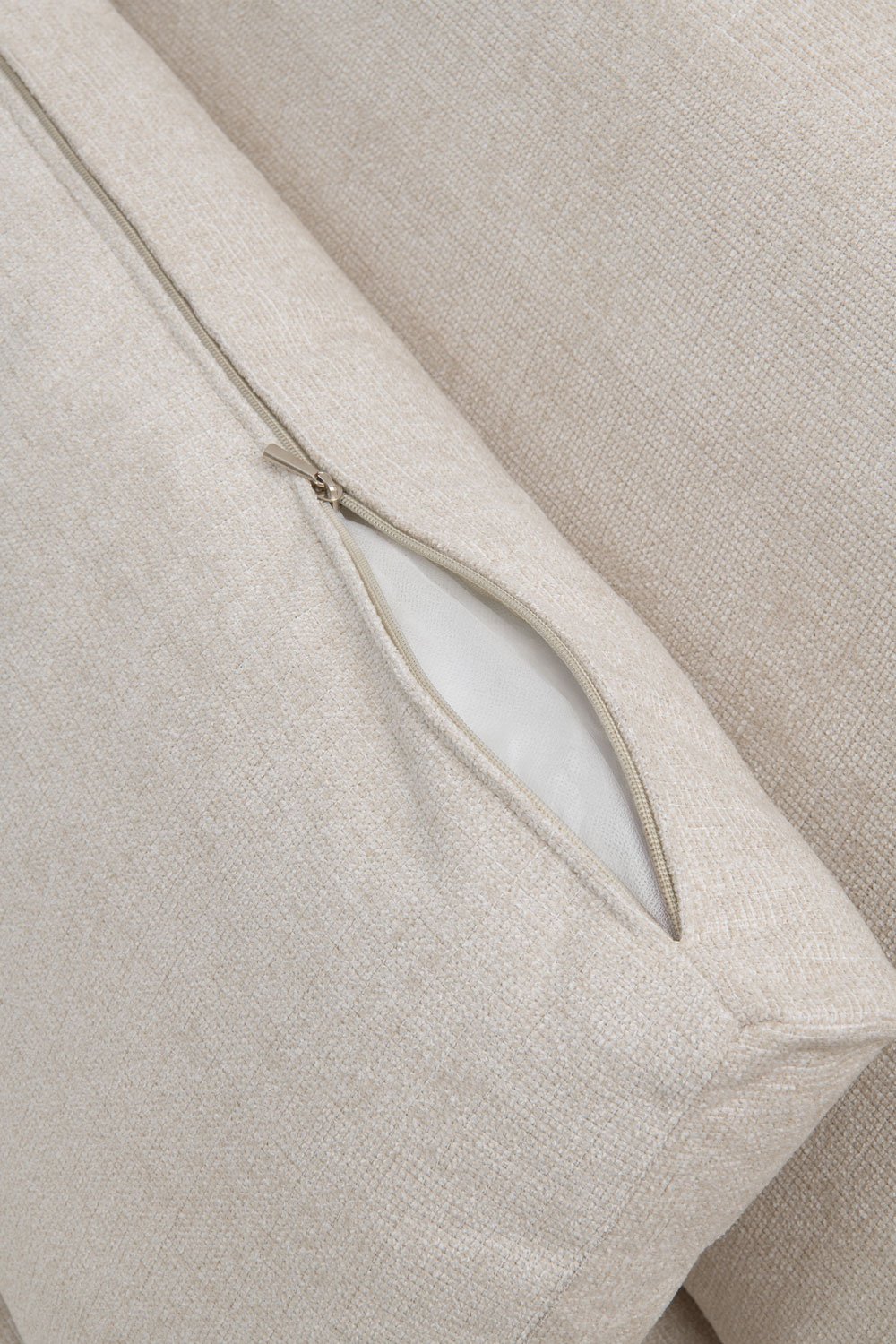 Module d'angle droit pour canapé modulaire avec appuie-tête réglable en chenille Cataline, image de la galerie 7