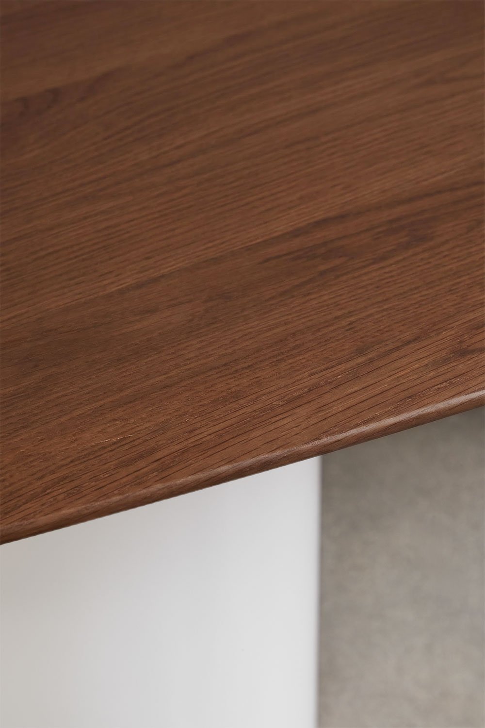 Table à manger ovale en MDF et ciment Lysander, image de la galerie 4