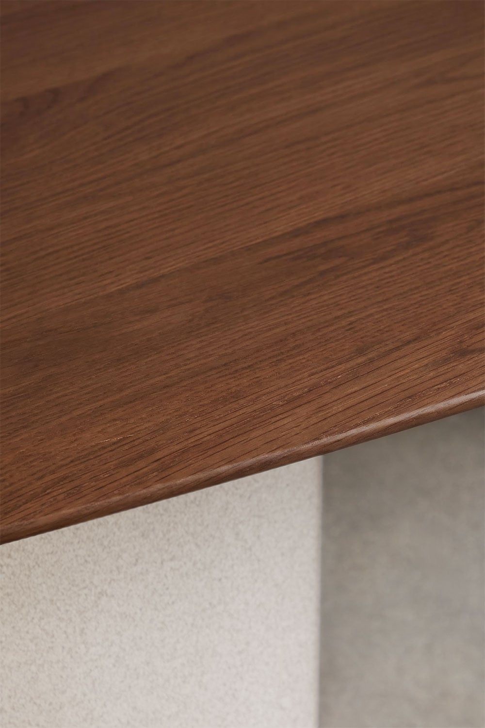 Table à manger ovale en MDF et ciment Lysander, image de la galerie 4