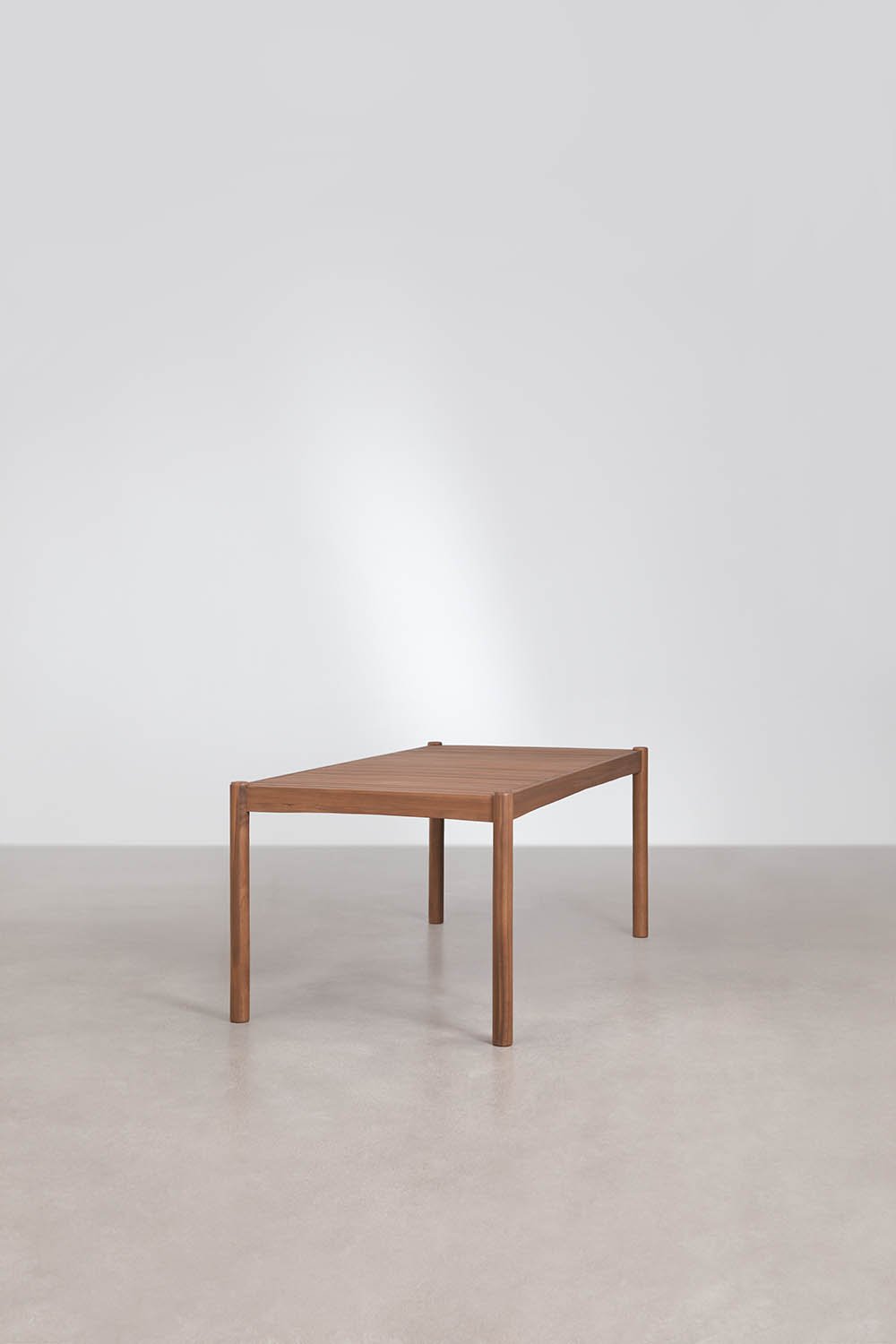 Set de table rectangulaire 180x90 cm et 2 bancs de jardin en bois d'acacia et corde tressée Karvia, image de la galerie 5