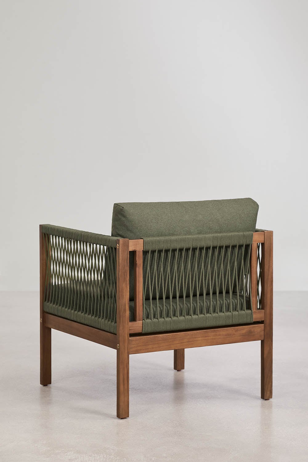 Fauteuil avec accoudoirs en bois d'acacia Branson, image de la galerie 4