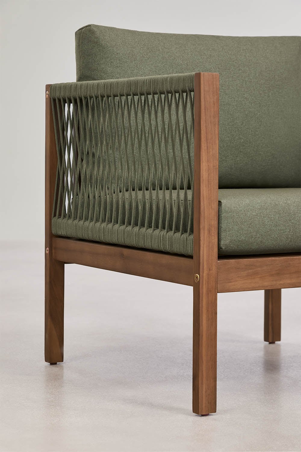 Pack de 2 fauteuils avec accoudoirs en bois d'acacia Branson, image de la galerie 6