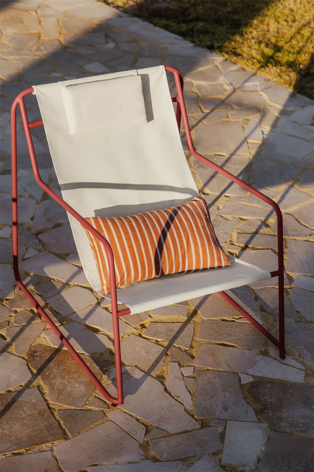 Hamac avec coussin et accoudoirs en acier Lorvian, image de la galerie 1