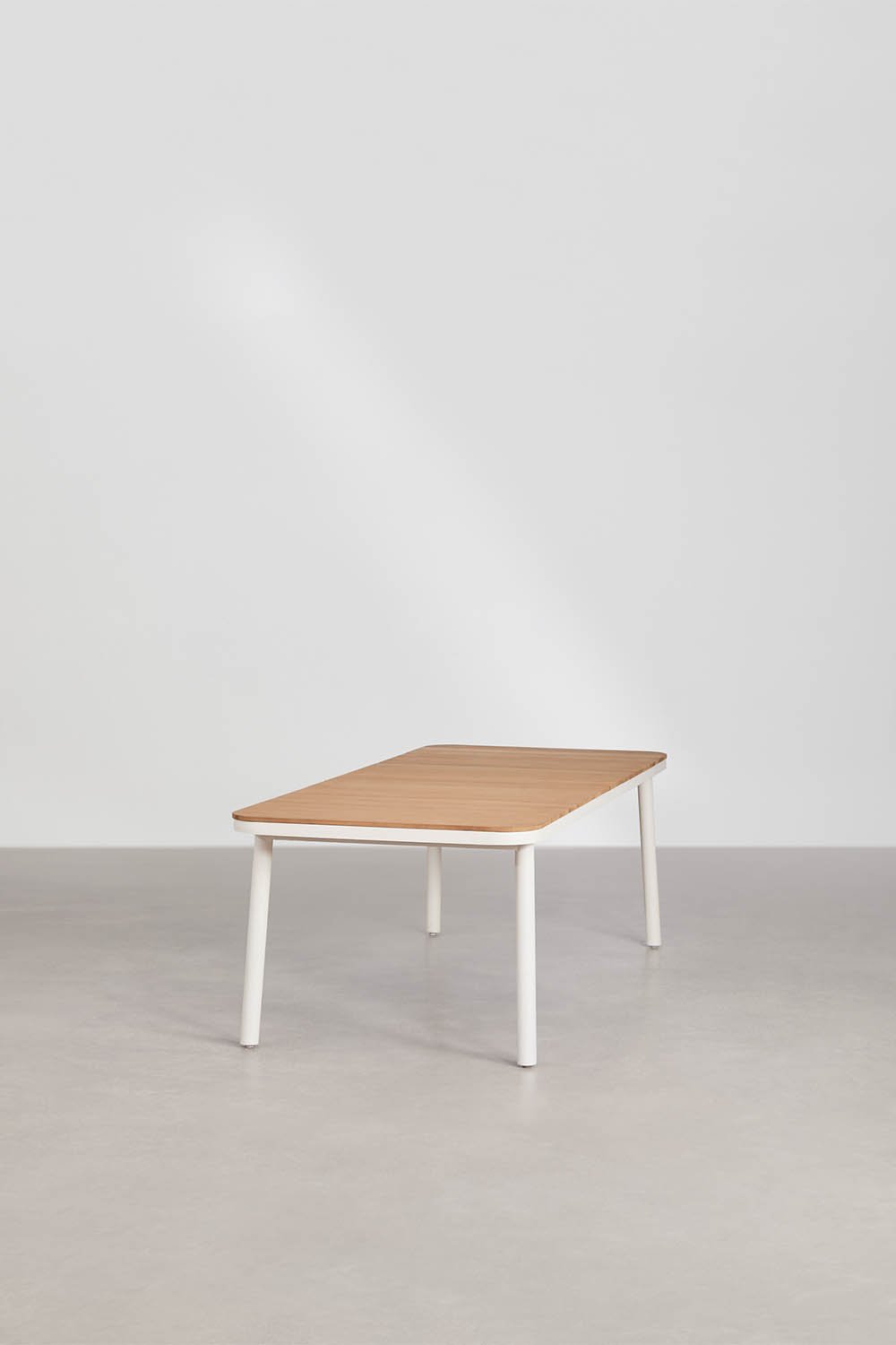 Table à manger rectangulaire extensible en aluminium Mareiran 240-300x100 cm, image de la galerie 3