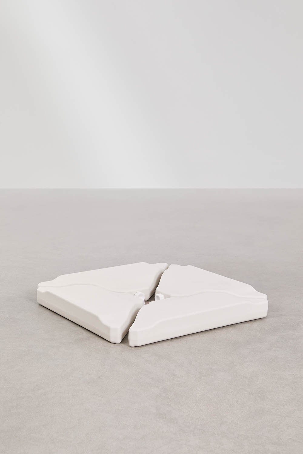 Pied de parasol rectangulaire 70x77 cm remplissable Zarpom, image de la galerie 1