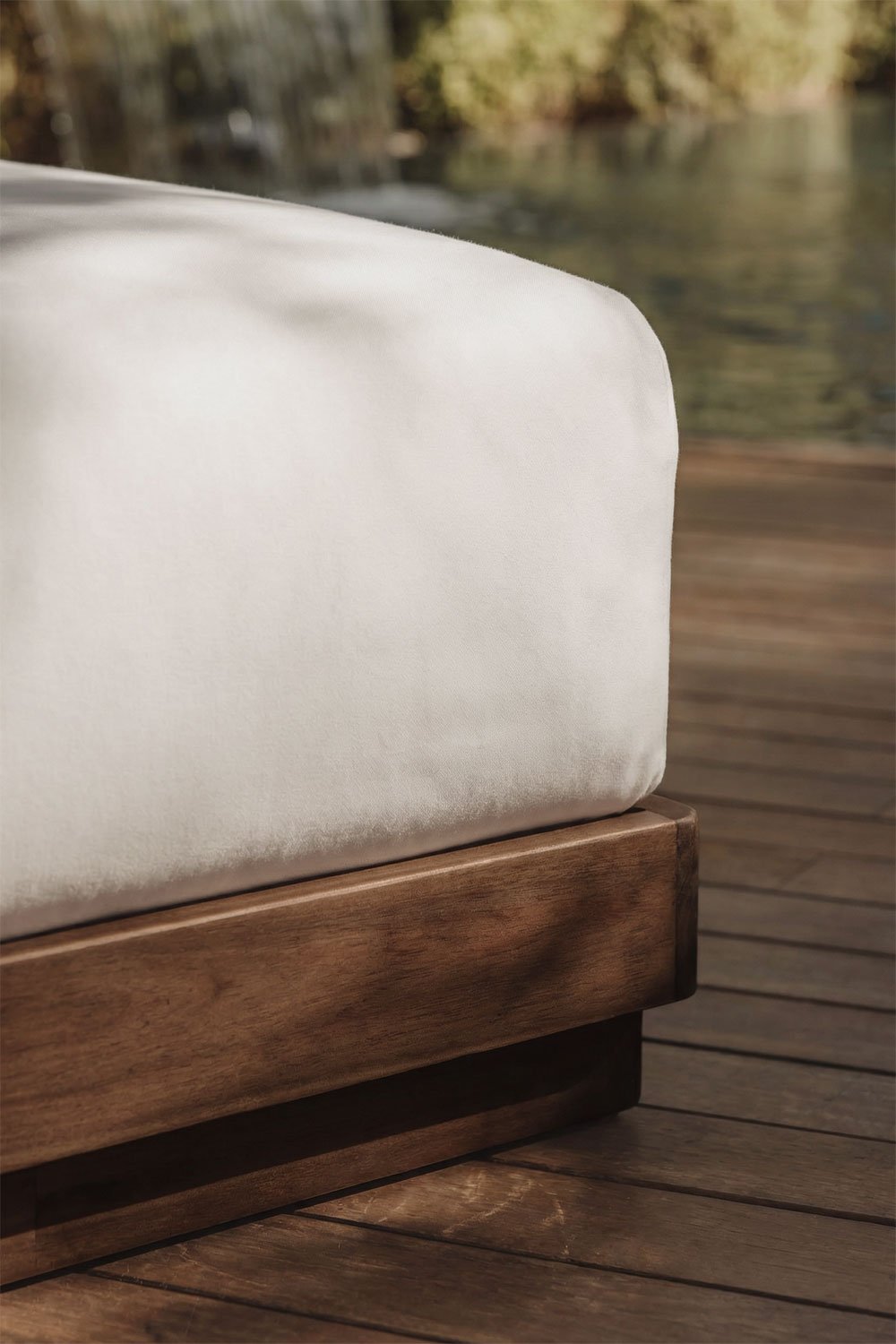 Chaise longue inclinable en bois d'acacia Lecia , image de la galerie 2