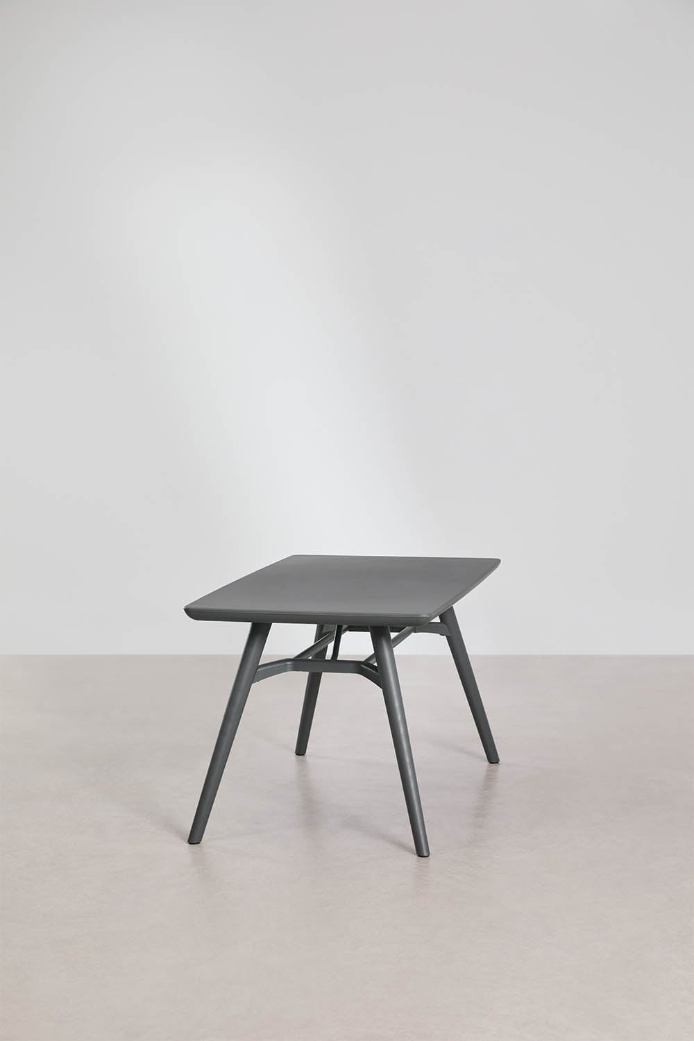 Table de salle à manger rectangulaire 135x80 cm en polypropylène Scand, image de la galerie 2