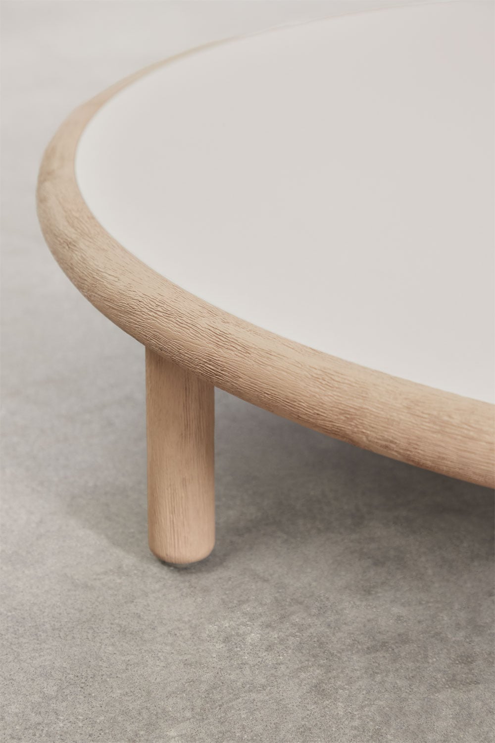 Ensemble de jardin avec canapé 3 places et 2 tables basses rondes en bois d'acacia Olivia, image de la galerie 10