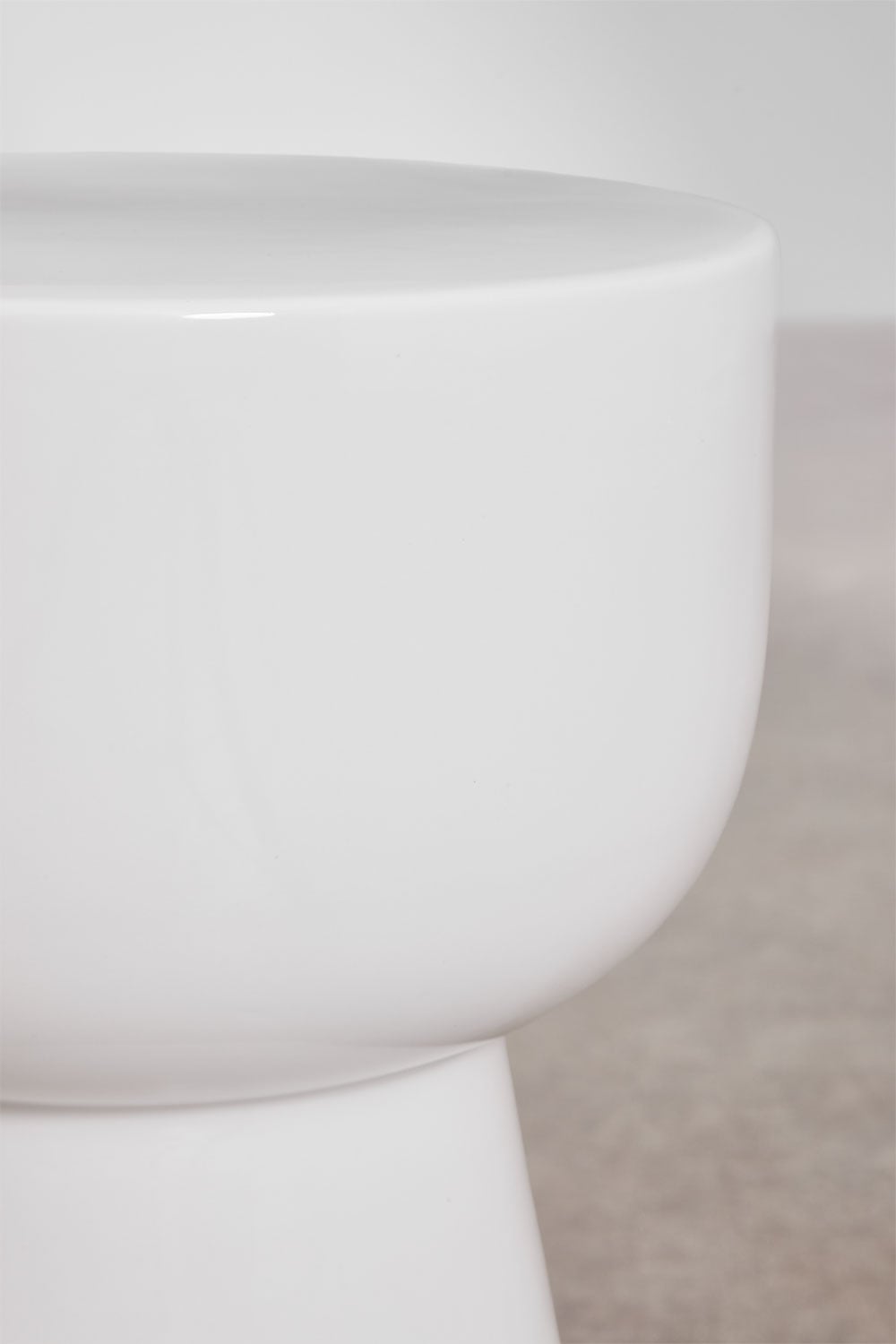 Table d'appoint ronde pour jardin Ø35 cm en dolomite Kaly, image de la galerie 2