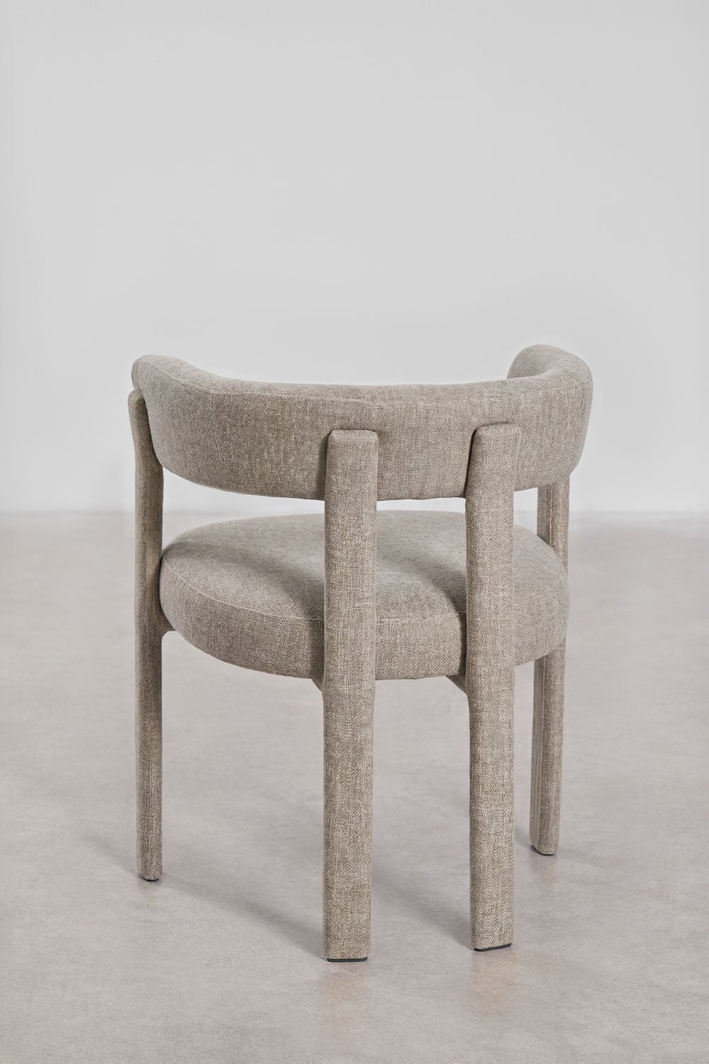 Pack de 4 chaises de salle à manger avec accoudoirs, rembourrées et en fer Jolie, image de la galerie 5