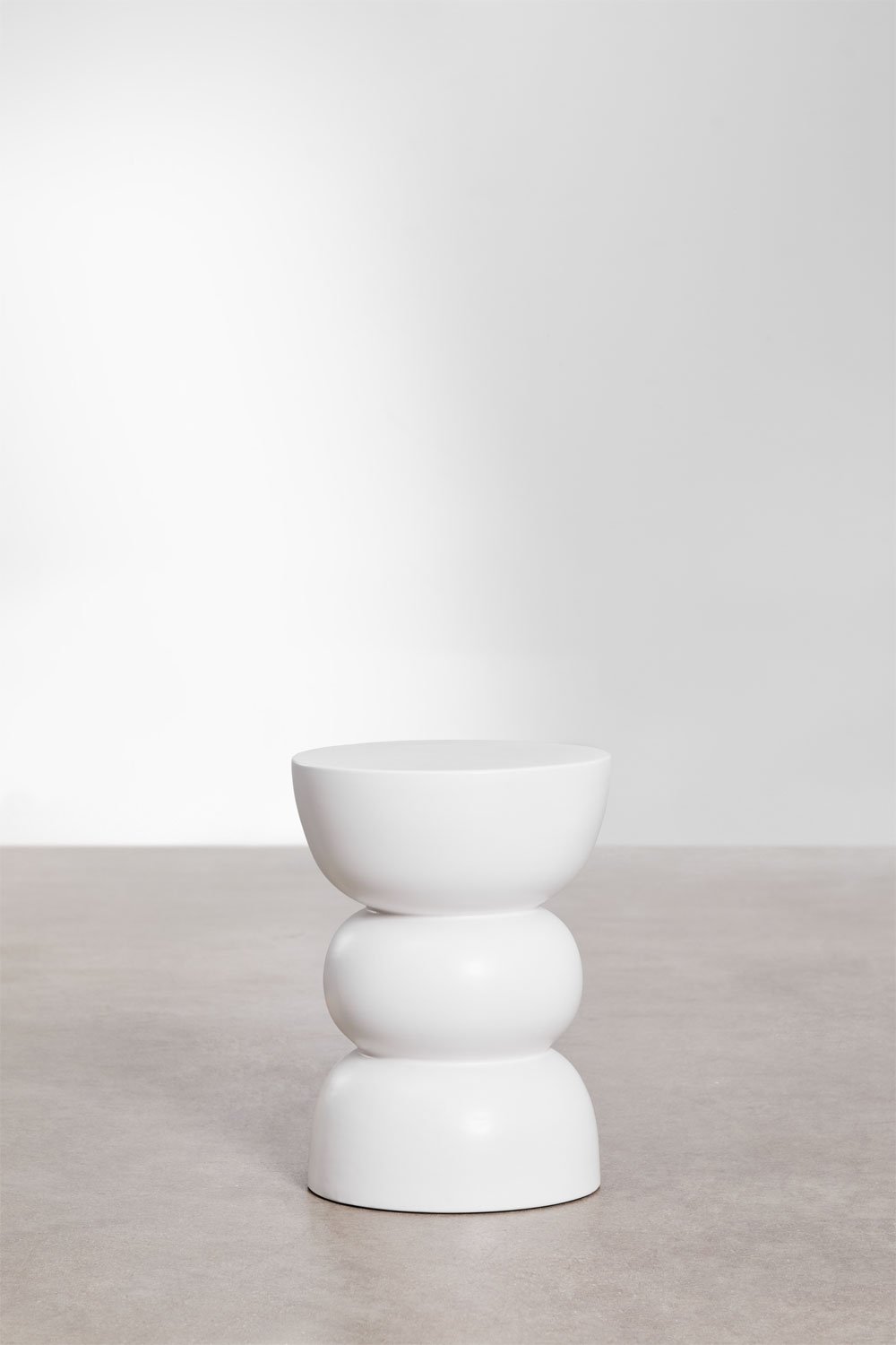 Table d'appoint de jardin ronde Ø35 cm en dolomite Tiyi, image de la galerie 1