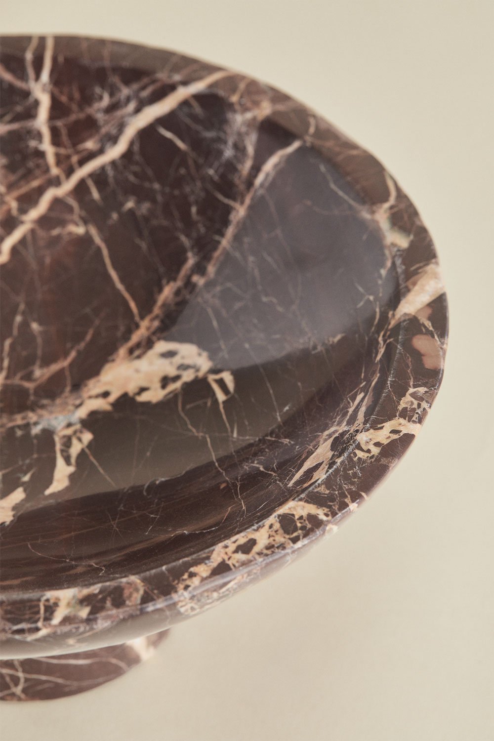 Bol décoratif rond Ø25 cm en marbre Korinza, image de la galerie 5