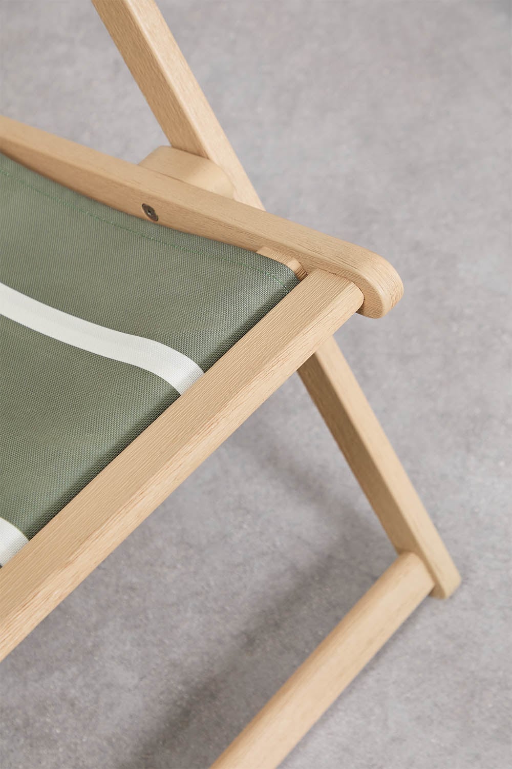 Pack de 2 chaises longues pliantes avec coussin en bois d'acacia Rondonia, image de la galerie 5