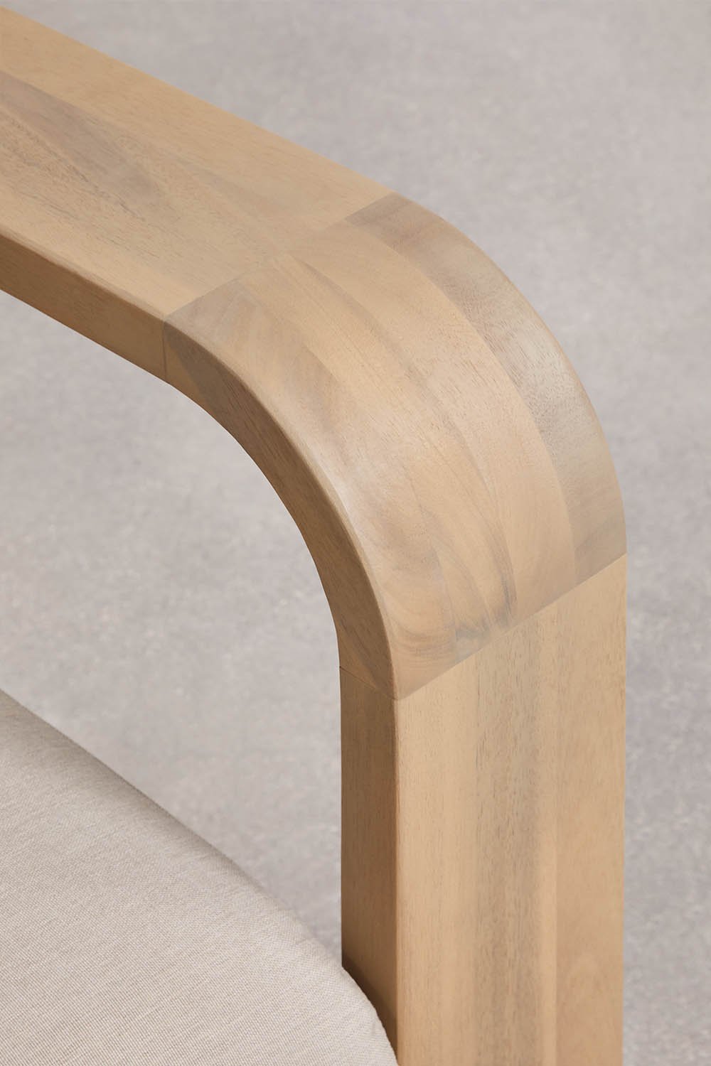 Module d'angle droit pour canapé modulaire de jardin en bois d'acacia Brivori, image de la galerie 5