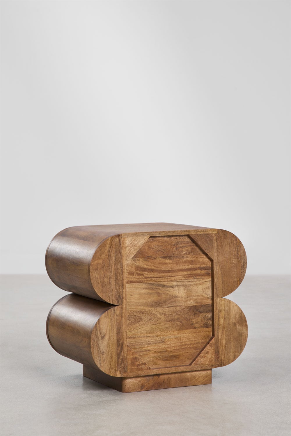 Pack de 2 tables de chevet 55x35 cm en bois de manguier Elaia, image de la galerie 5