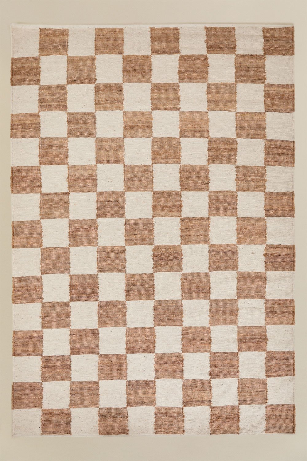 Tapis rectangulaire en jute et laine Jughead, image de la galerie 1