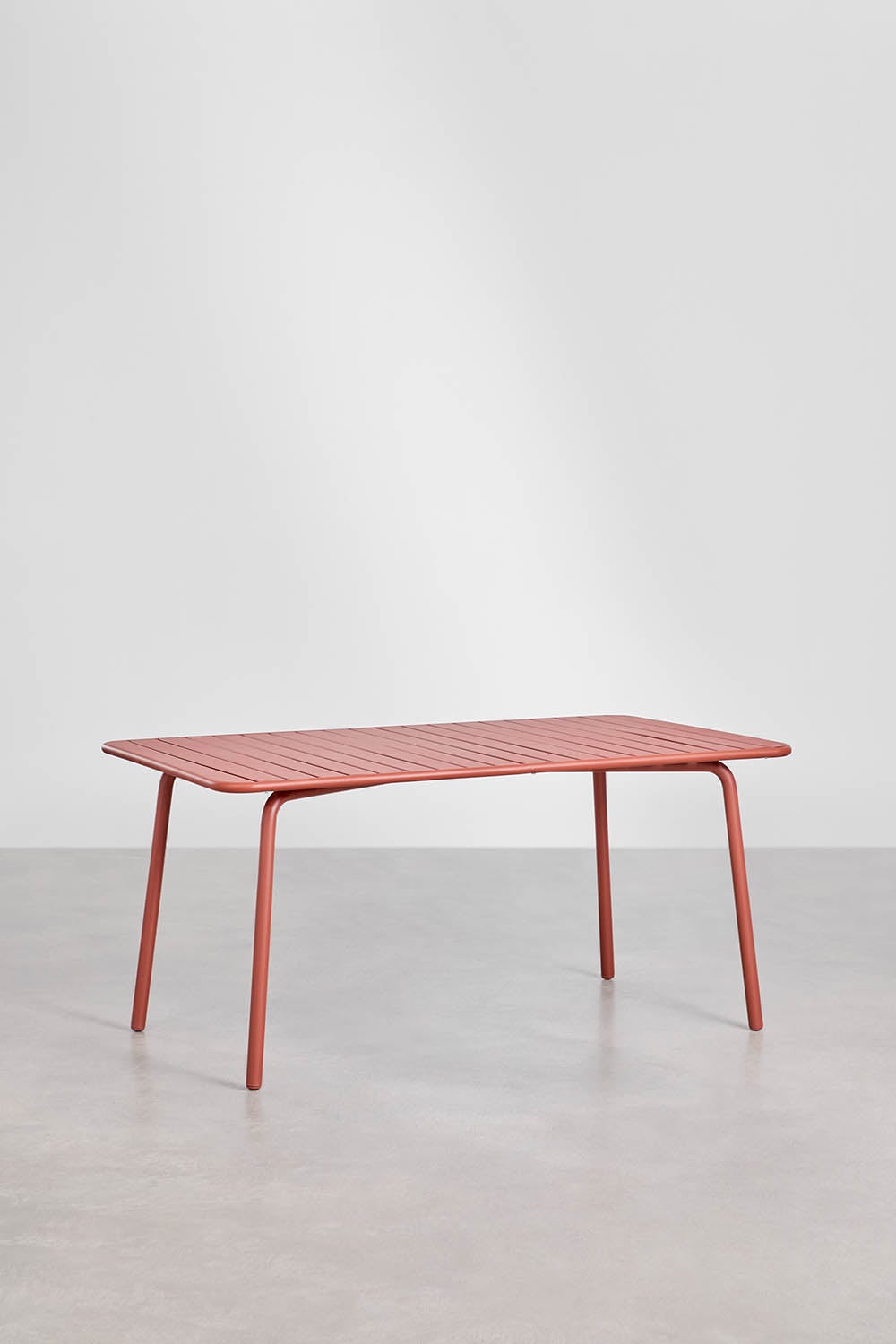 Table de jardin rectangulaire 160x90 cm en acier Florida, image de la galerie 1