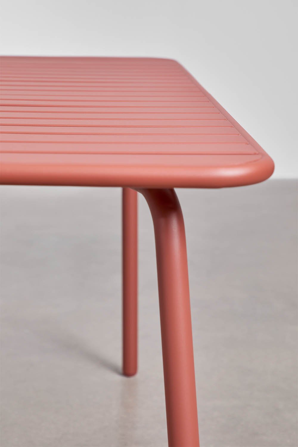 Table à manger rectangulaire 160x90 cm en acier Florida, image de la galerie 3