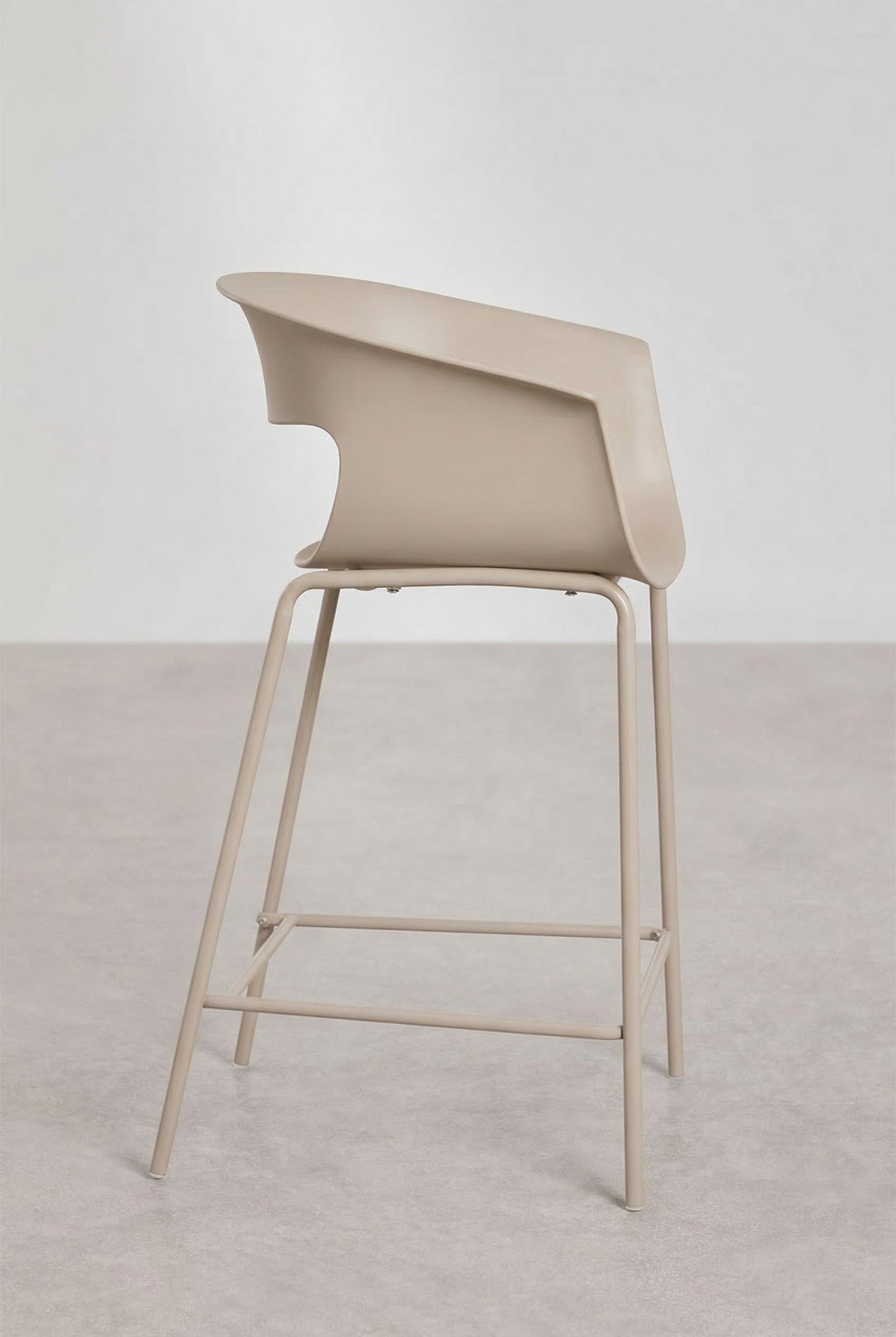 Tabouret haut en polypropylène et acier Alanys, image de la galerie 2