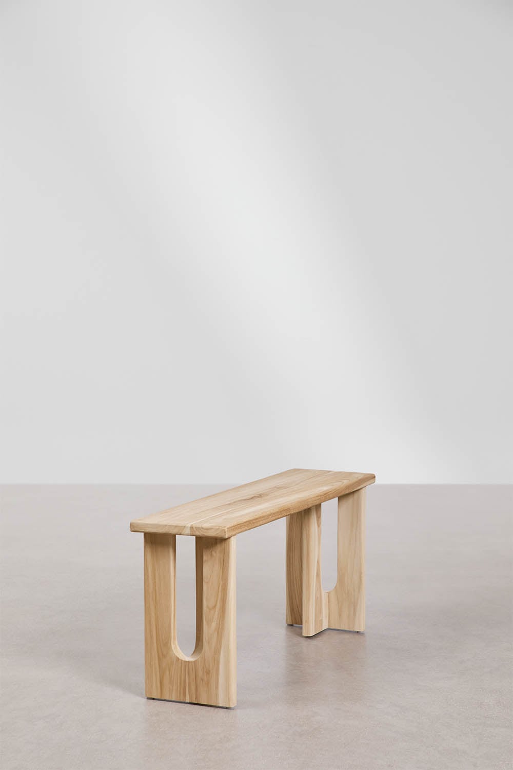 Banc de jardin 100 cm en bois de teck Tessalit, image de la galerie 2