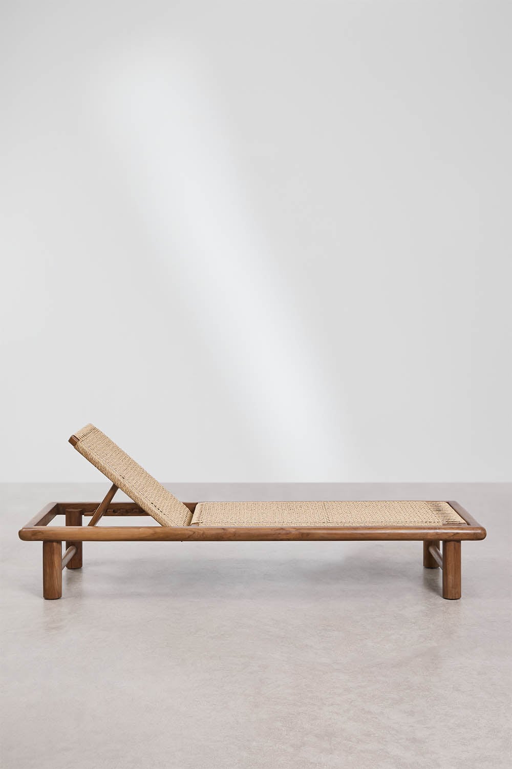 Pack de 2 chaises longues inclinables en bois de teck Chad, image de la galerie 3