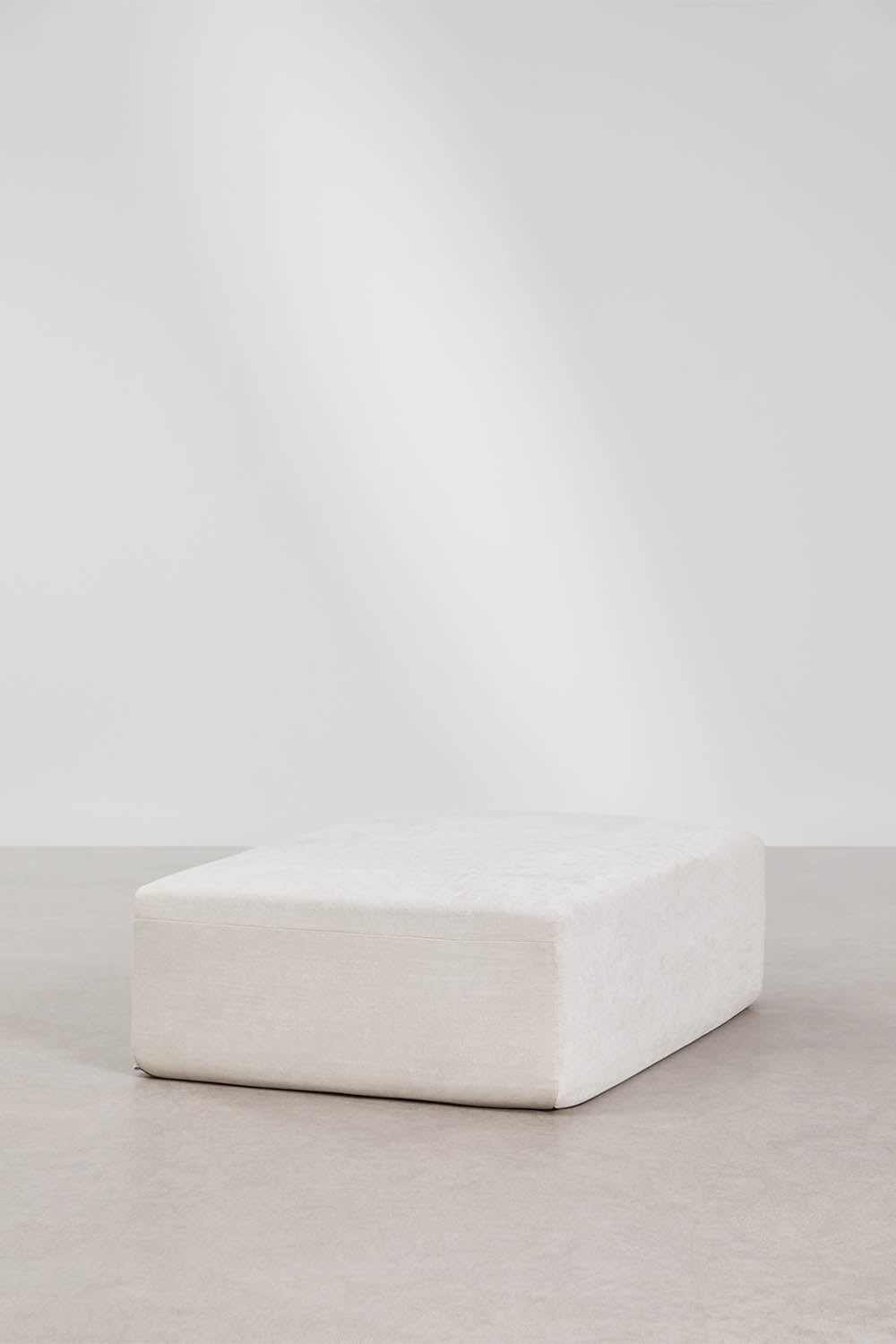 Pouf en chenille emballé sous vide Norridge, image de la galerie 2