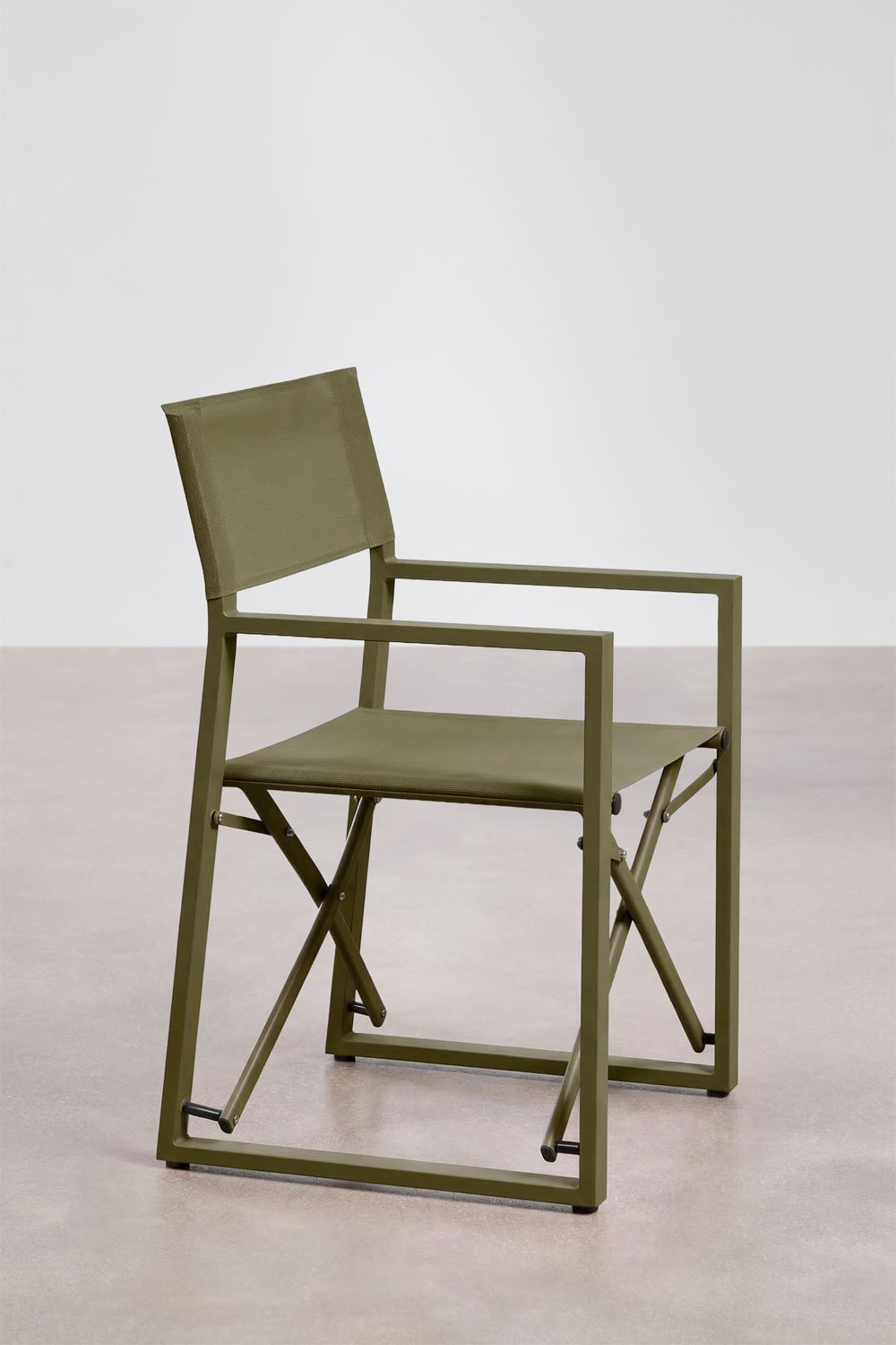 Chaise de réalisateur pliante de jardin en acier Antoliana, image de la galerie 2