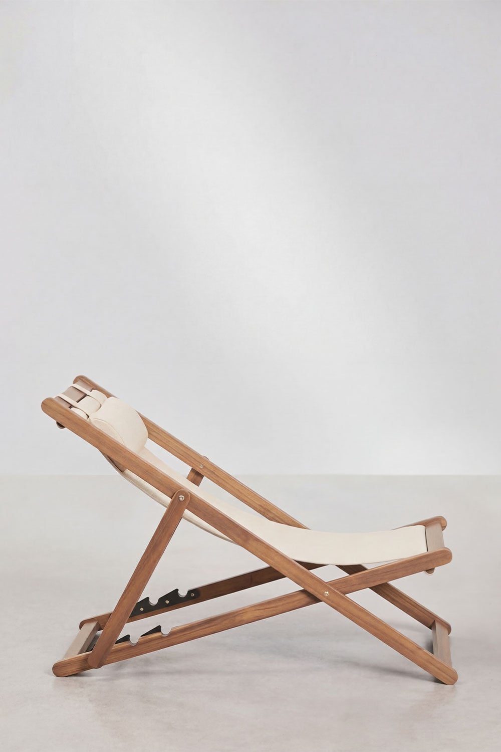 Hamaca pliante avec coussin en bois Kardis, image de la galerie 2