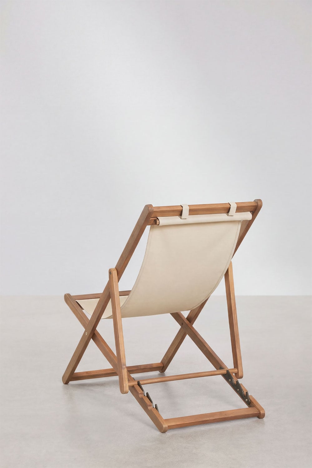 Hamaca pliante avec coussin en bois Kardis, image de la galerie 3