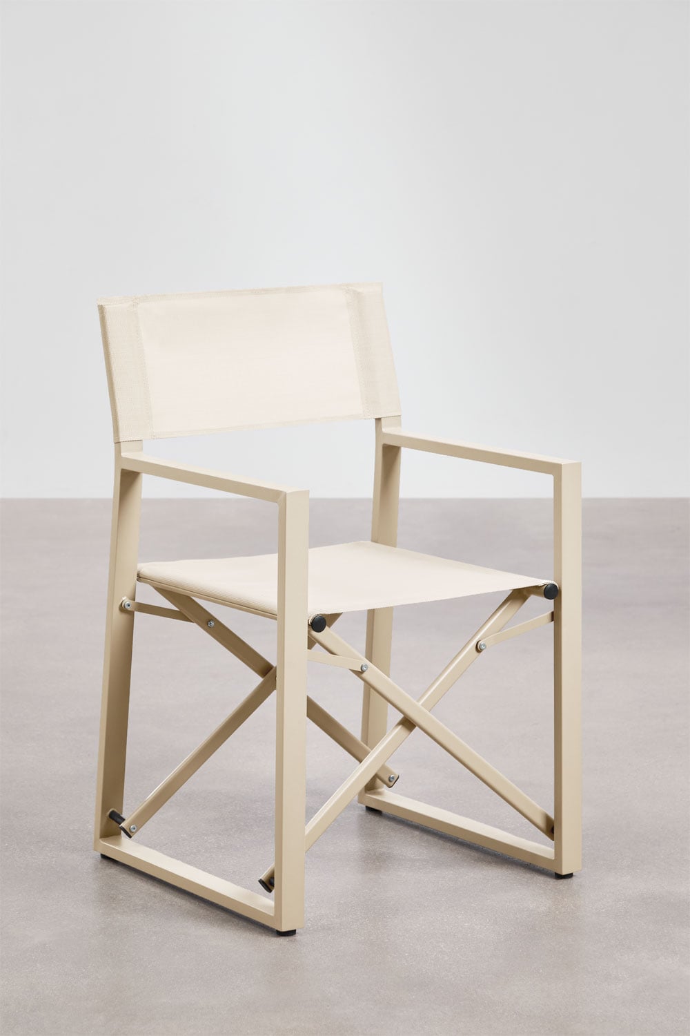 Chaise de réalisateur pliante de jardin en acier Antoliana, image de la galerie 1