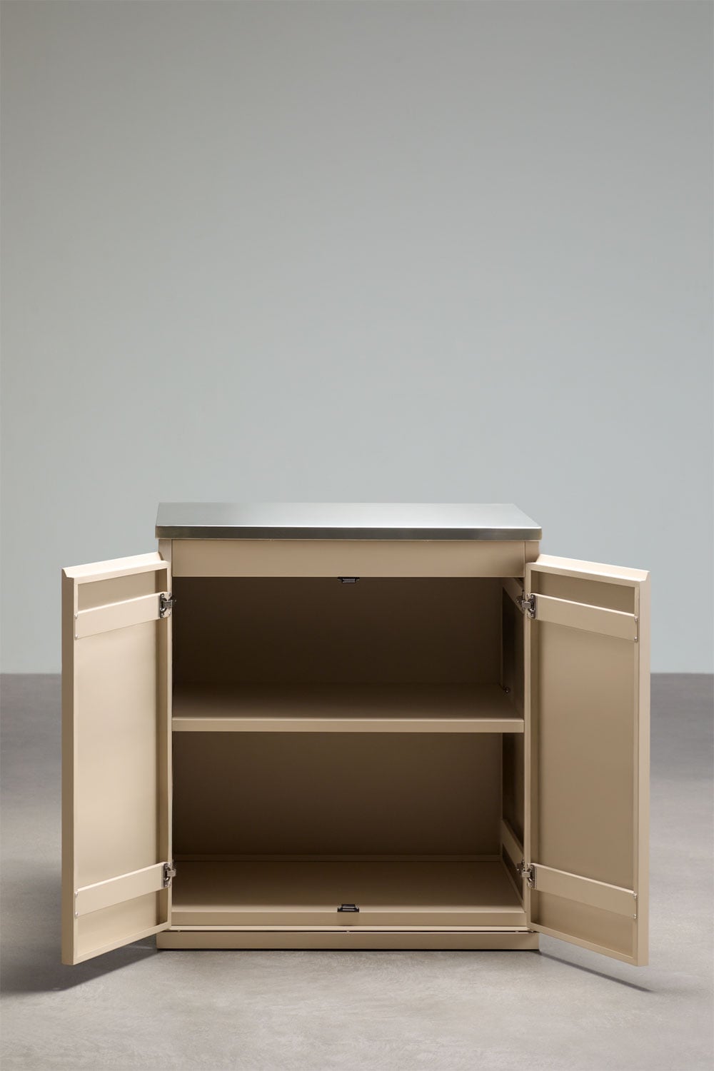 Module de rangement pour cuisine modulaire d'extérieur en acier Rivana, image de la galerie 3