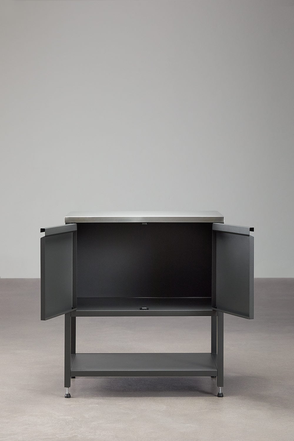 Module de rangement pour cuisine modulaire d'extérieur en acier Savona, image de la galerie 5