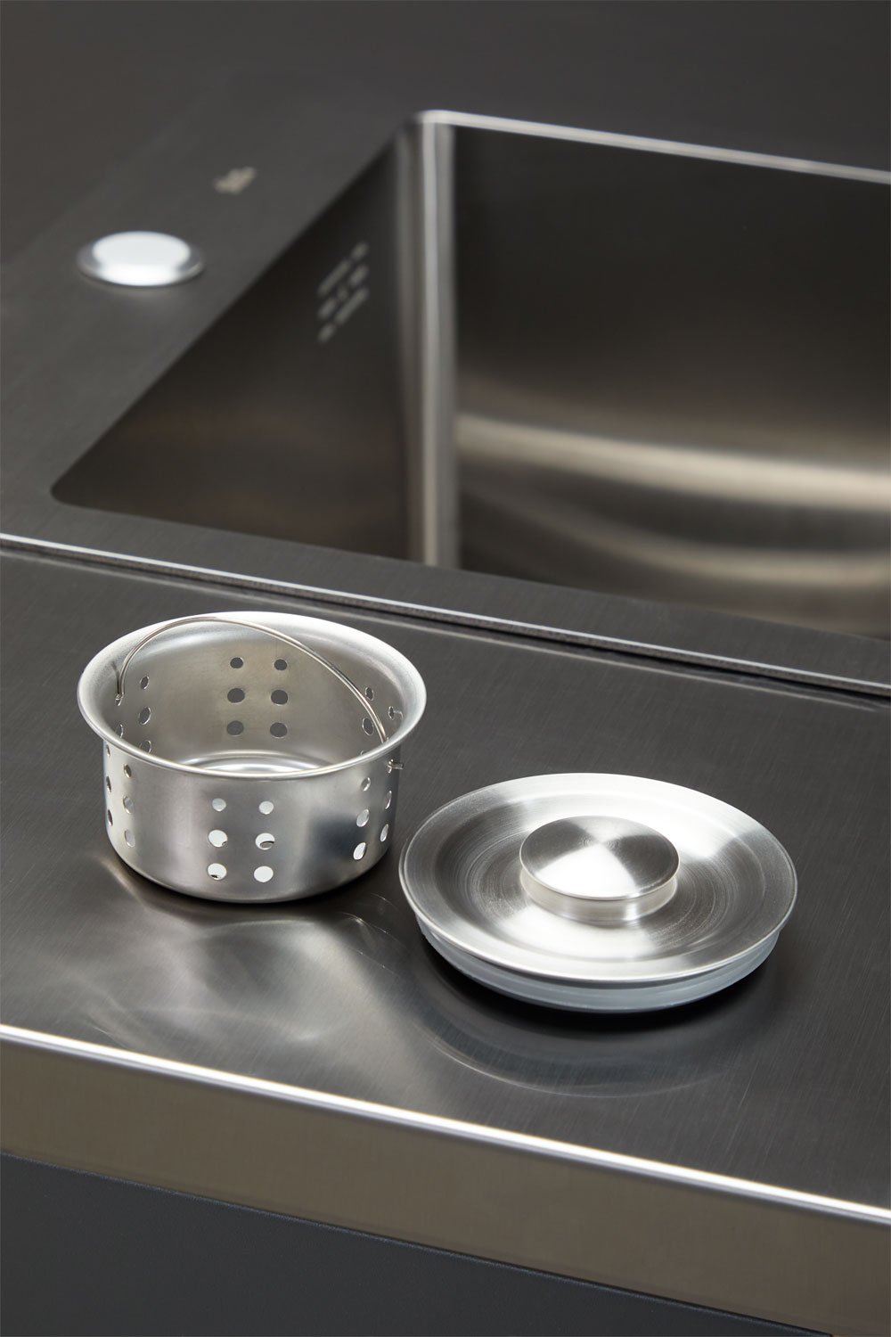 Module de rangement avec évier pour cuisine modulaire d'extérieur en acier Savona, image de la galerie 8