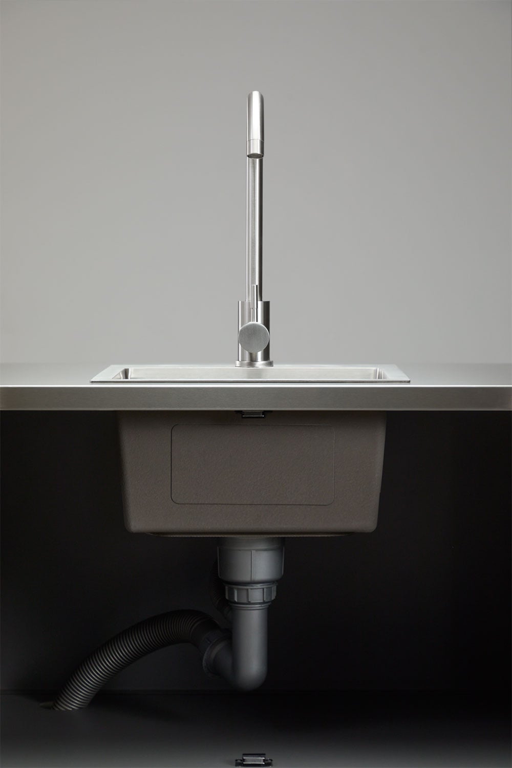 Module de rangement avec évier pour cuisine modulaire d'extérieur en acier Savona, image de la galerie 10