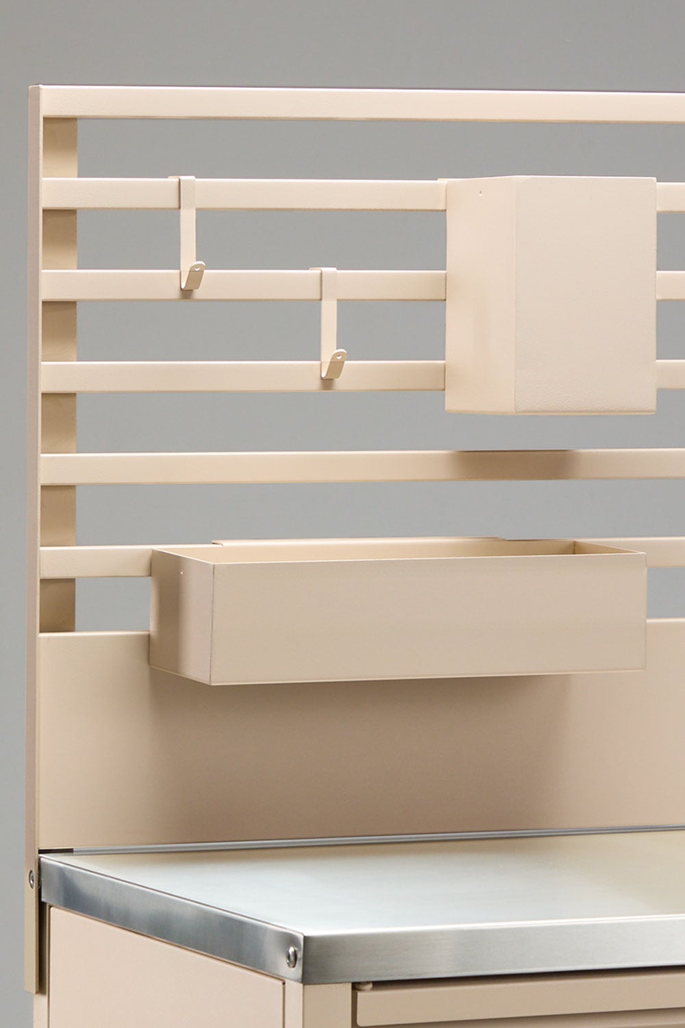 Cuisine modulaire d'extérieur 4 pièces avec évier, panneau organisateur, chariot et barbecue à charbon en acier Savona, image de la galerie 6