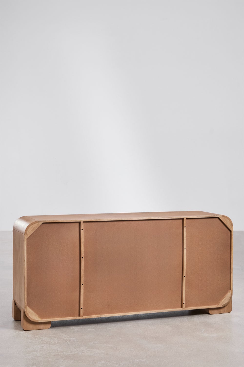 Buffet 160x40 cm en bois de manguier et travertin Kivalina, image de la galerie 7