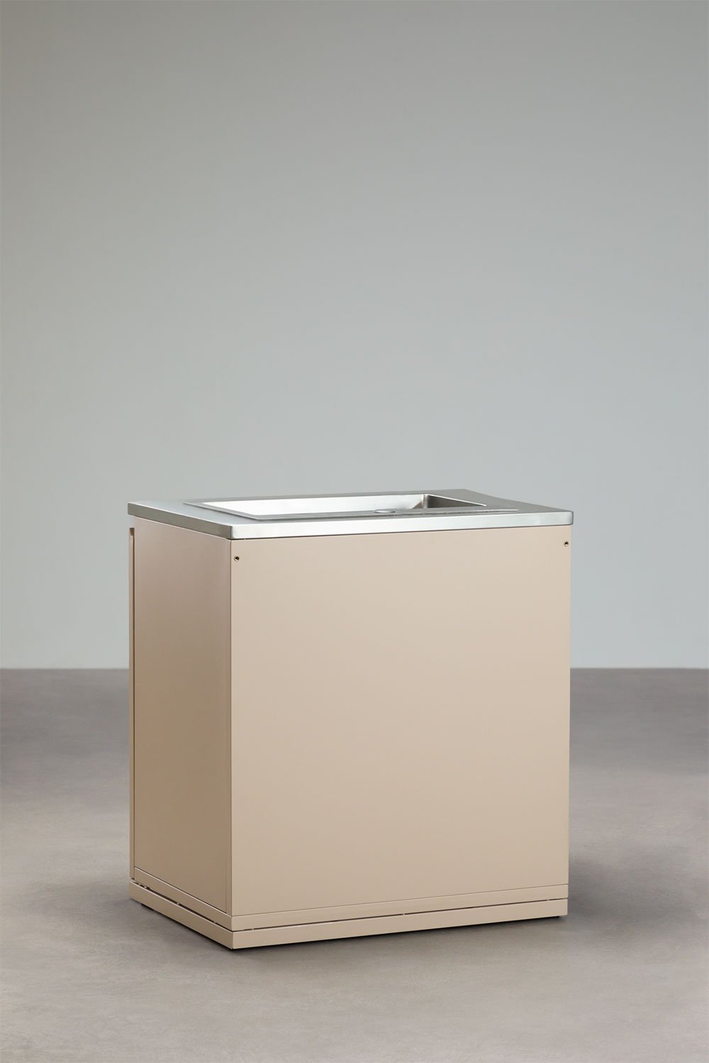 Module de rangement avec évier pour cuisine modulaire d'extérieur en acier Rivana, image de la galerie 4