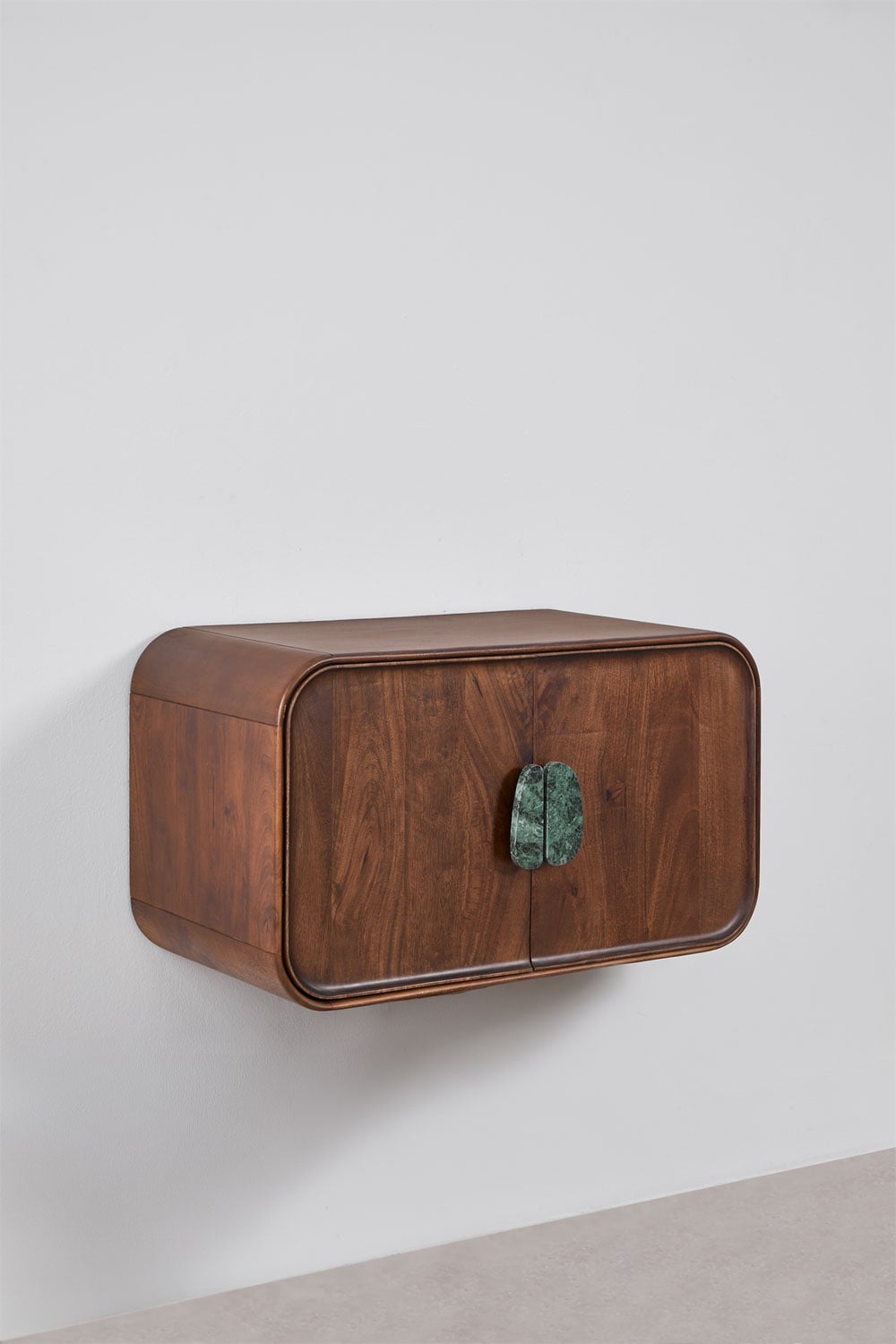 Ensemble de meuble de salle de bain en bois de manguier et pierre naturelle Kivalina, image de la galerie 2