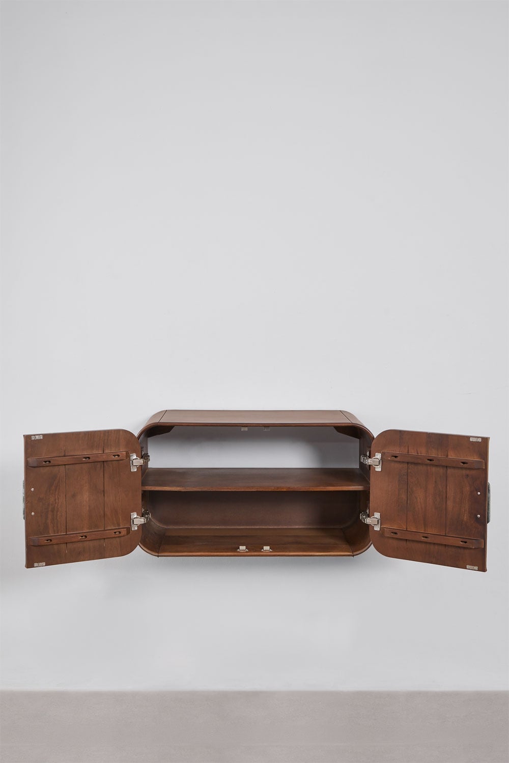 Ensemble de meuble de salle de bain en bois de manguier et pierre naturelle Kivalina, image de la galerie 3