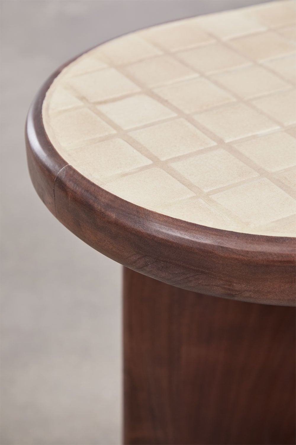 Console d'entrée 100x40 cm en bois d'acacia et carreaux Aitana, image de la galerie 3